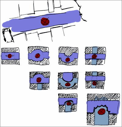 Brainstorming with teeny weeny doodles. Brainstorming with teeny weeny doodles.